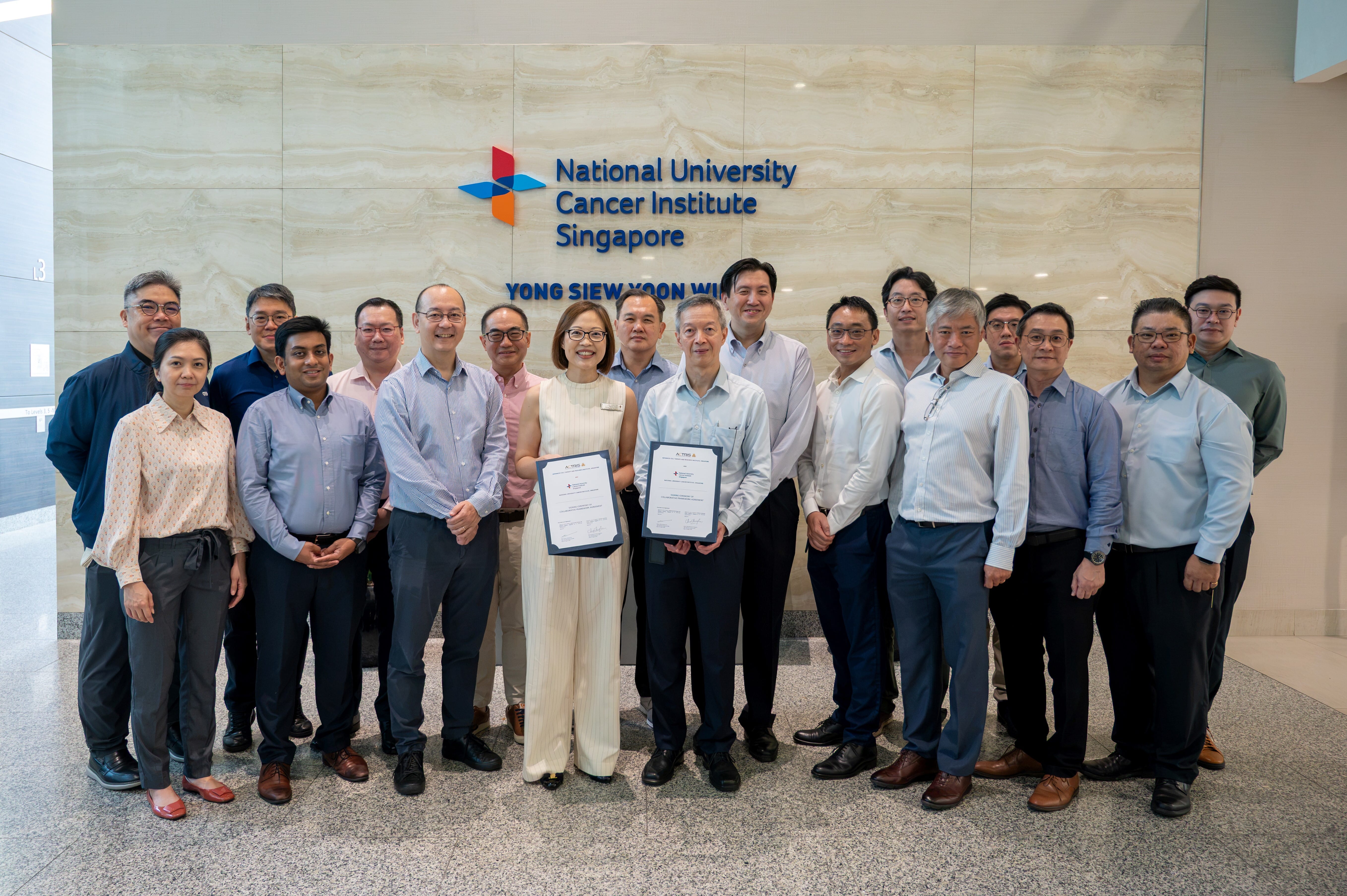 Group photo of leaders and colleagues from ACTRIS and NCIS at the MOU Signing Ceremony.